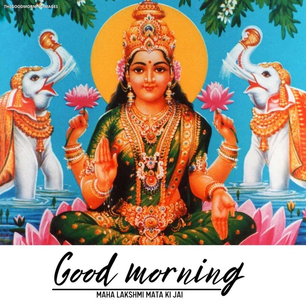 good morning images with lakshmi devi