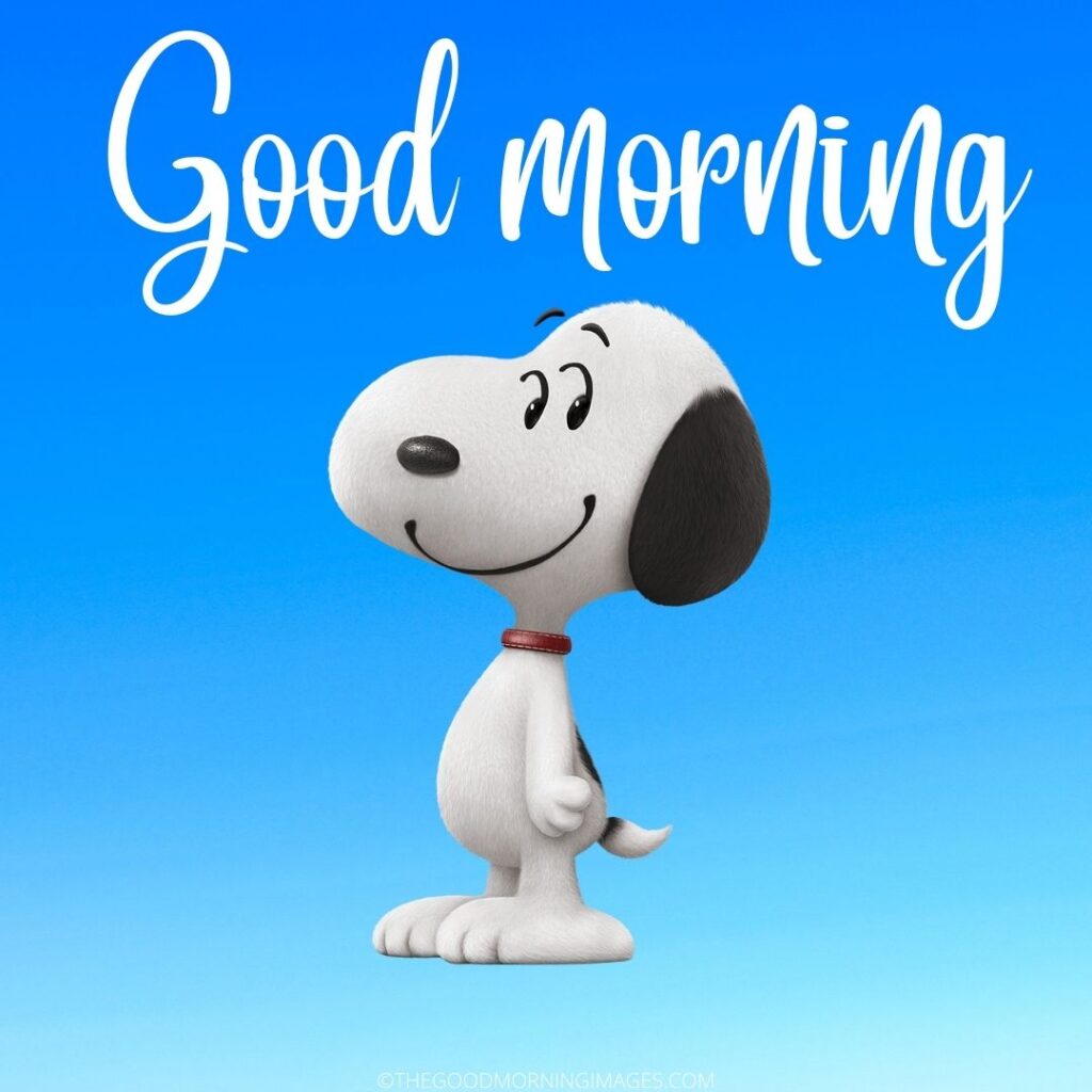 free snoopy good morning images