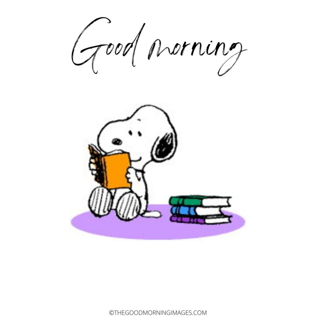 free snoopy good morning images