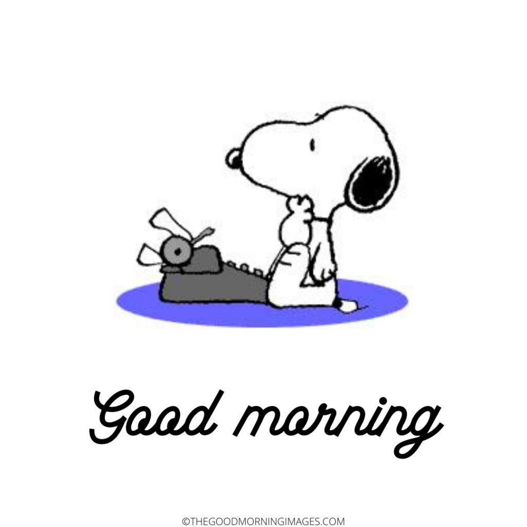 snoopy dog good morning images