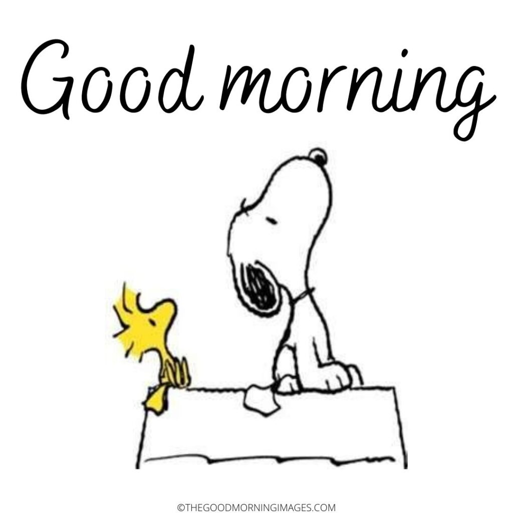 good morning by snoopy