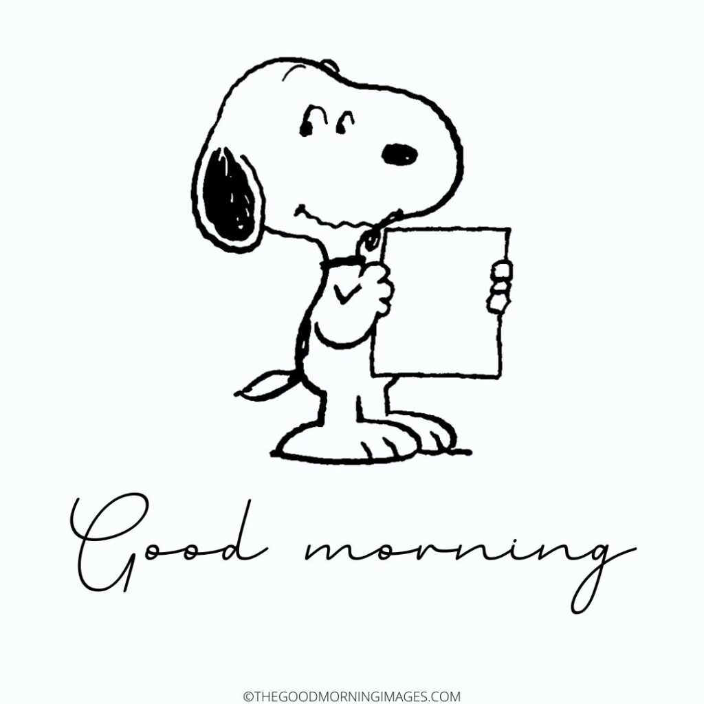 snoopy good morning pic