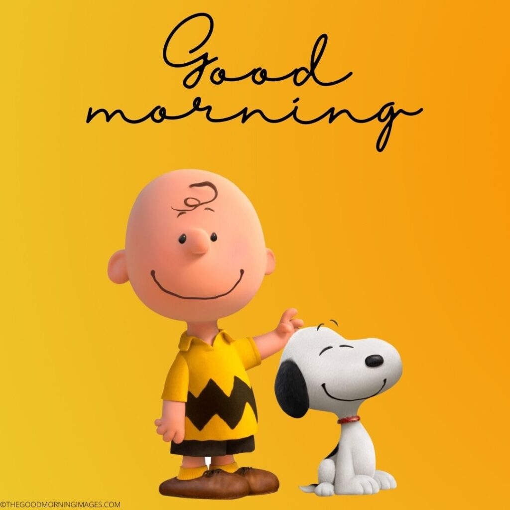 good morning snoopy images