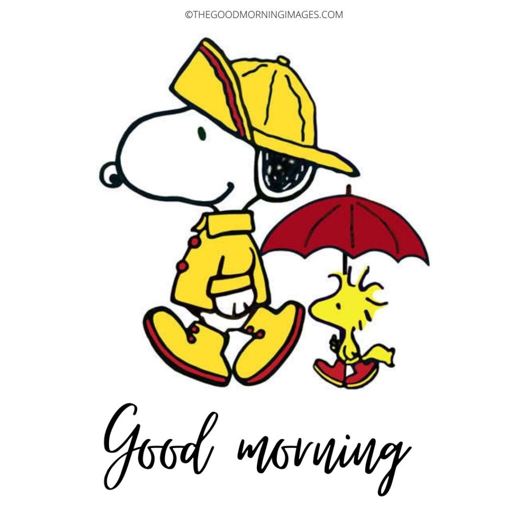 good morning yellow snoopy images