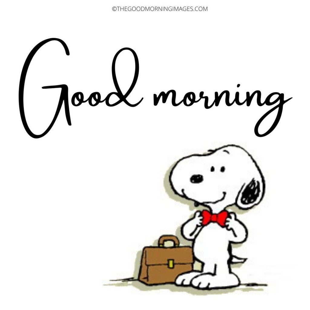 snoopy good morning