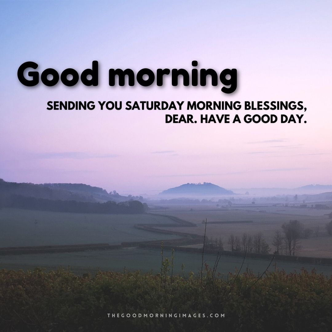 Good morning Saturday blessing