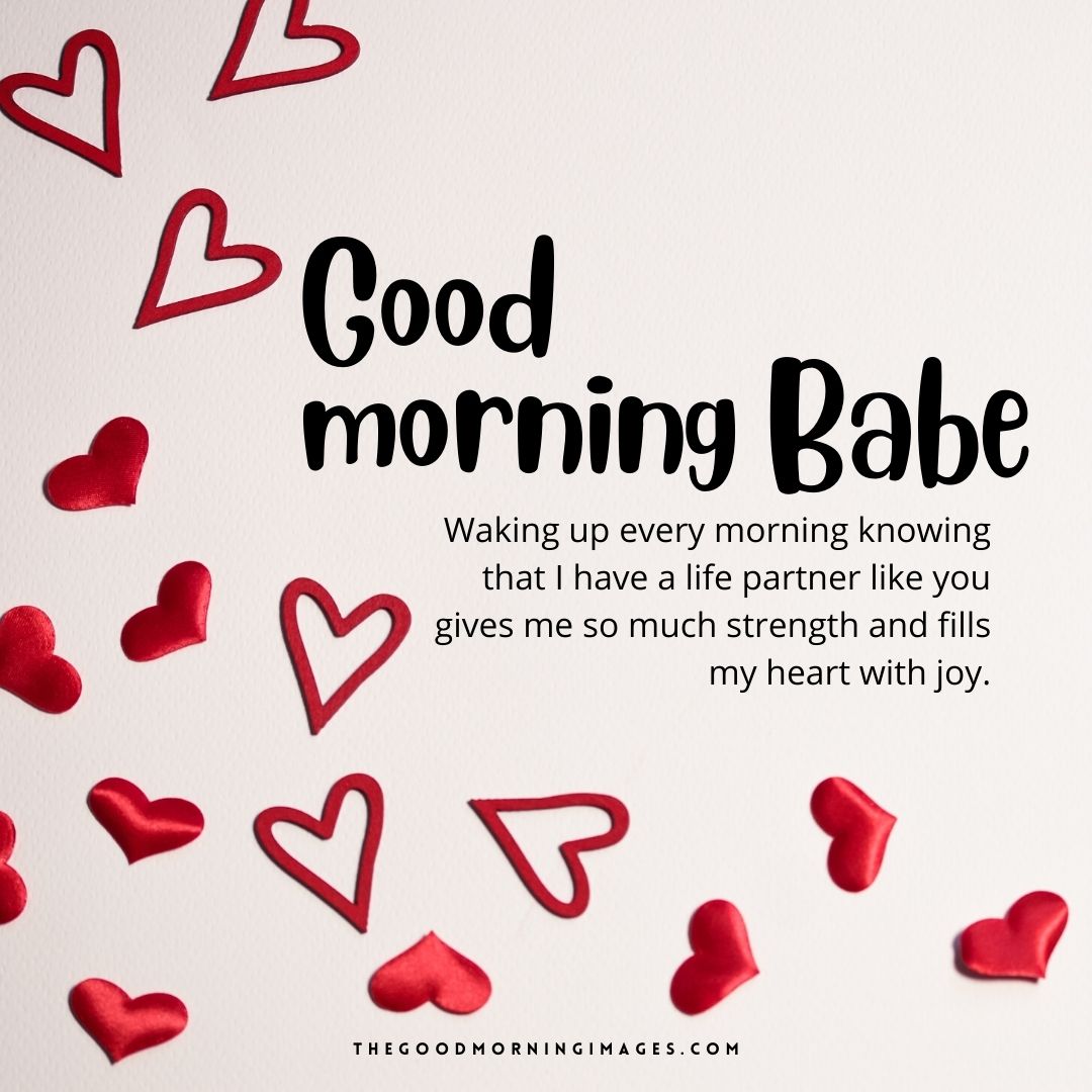Good Morning Babe heart