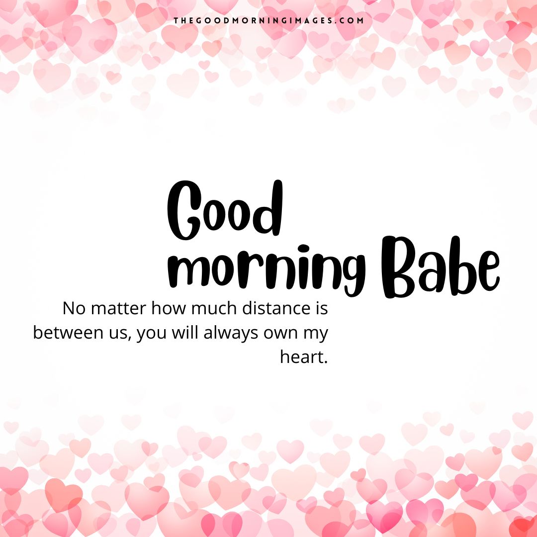 good morning babe message