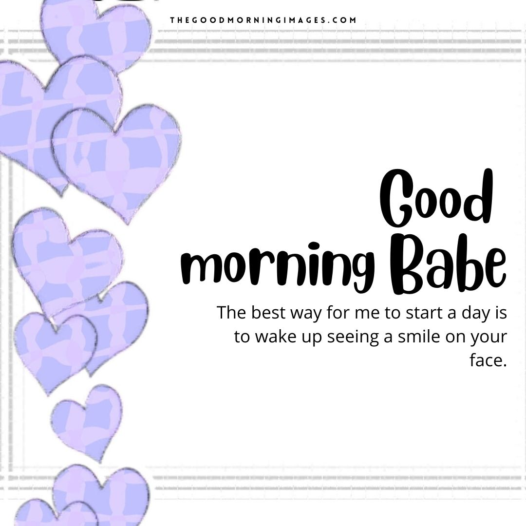 good morning babe heart