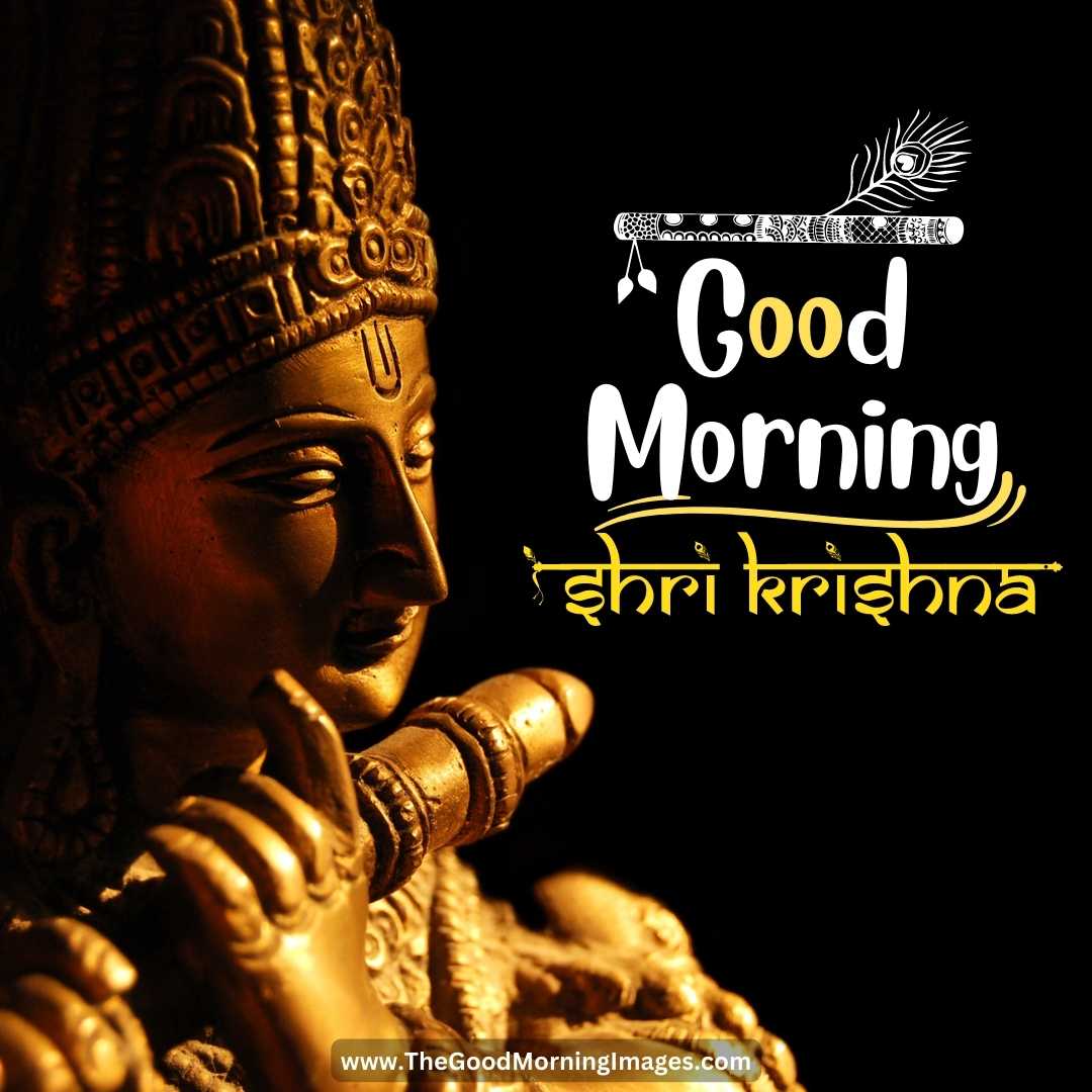 good morning sri krishna iskon temple gif images