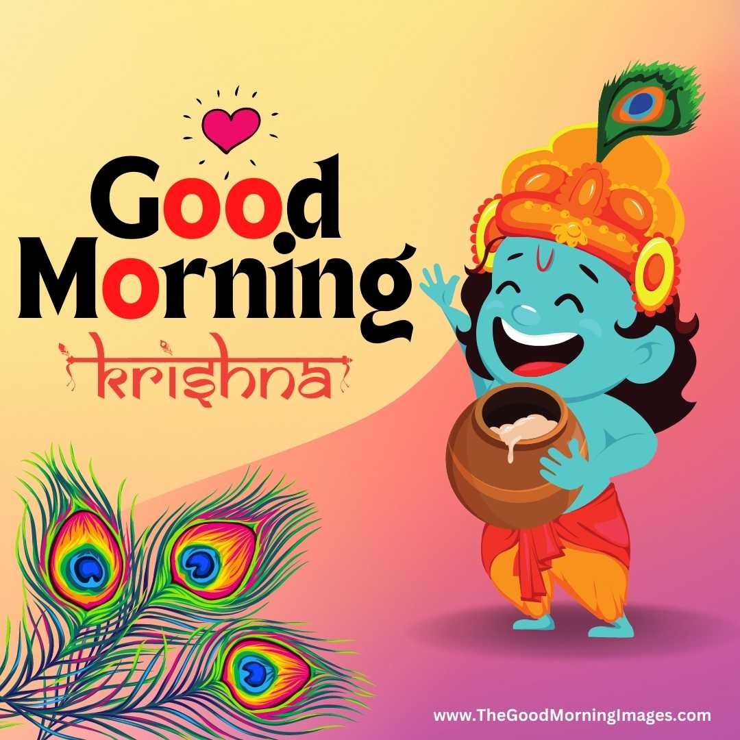 shree krishna good morning images