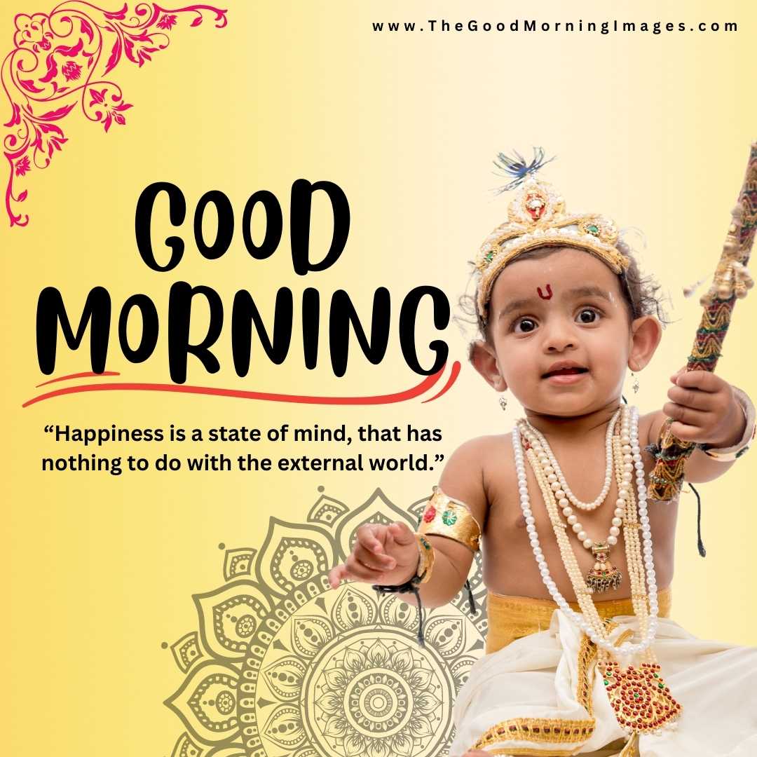 good morning quotes krishna images
