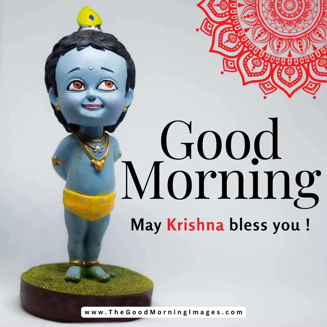 little krishna good morning images