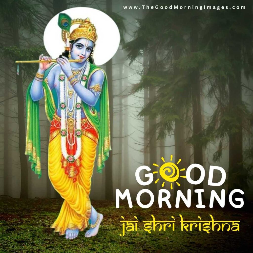 90+ Devotional Good Morning Krishna Images [with Quotes]