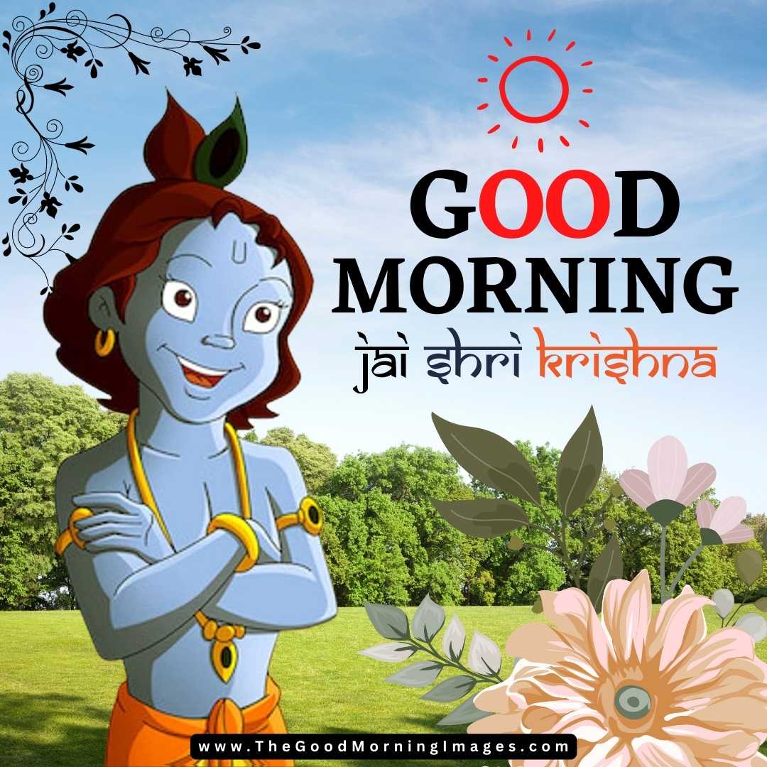 bal sri krishna good morning images