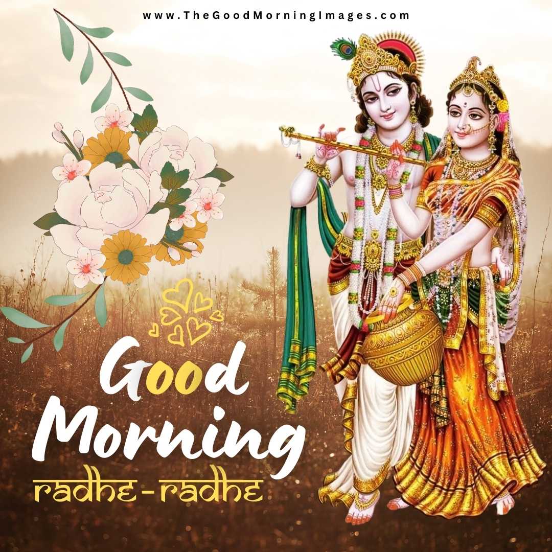 lord krishna radha good morning images