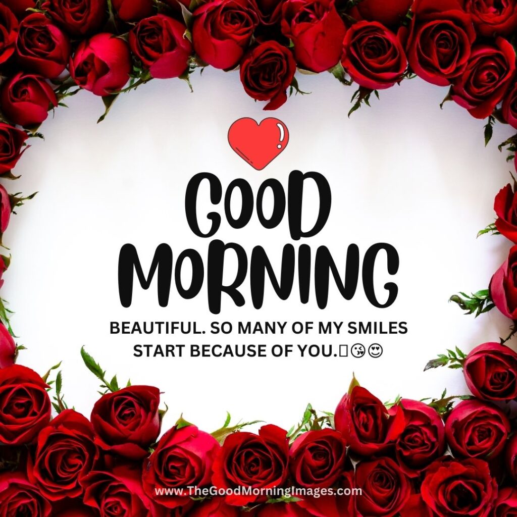 good morning love images roses